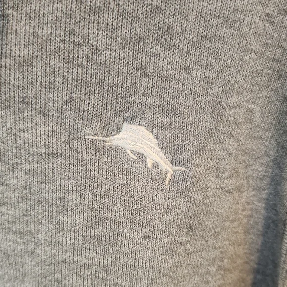 Tommy Bahama Charcoal Zip-Up Sweater - Picture 3 of 6